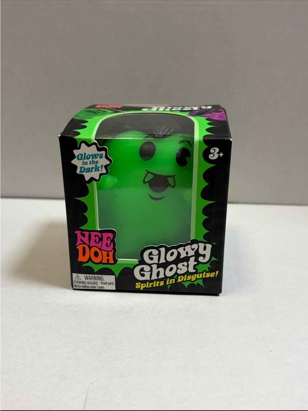 Needoh Glowy Ghost Halloween Squishy Fidget Glow in the Dark NEW vampire